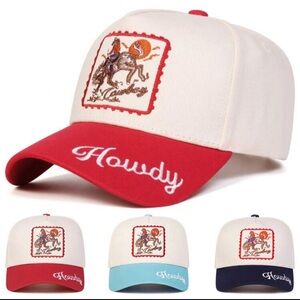 Retro Howdy Embroidered Trucker Hat